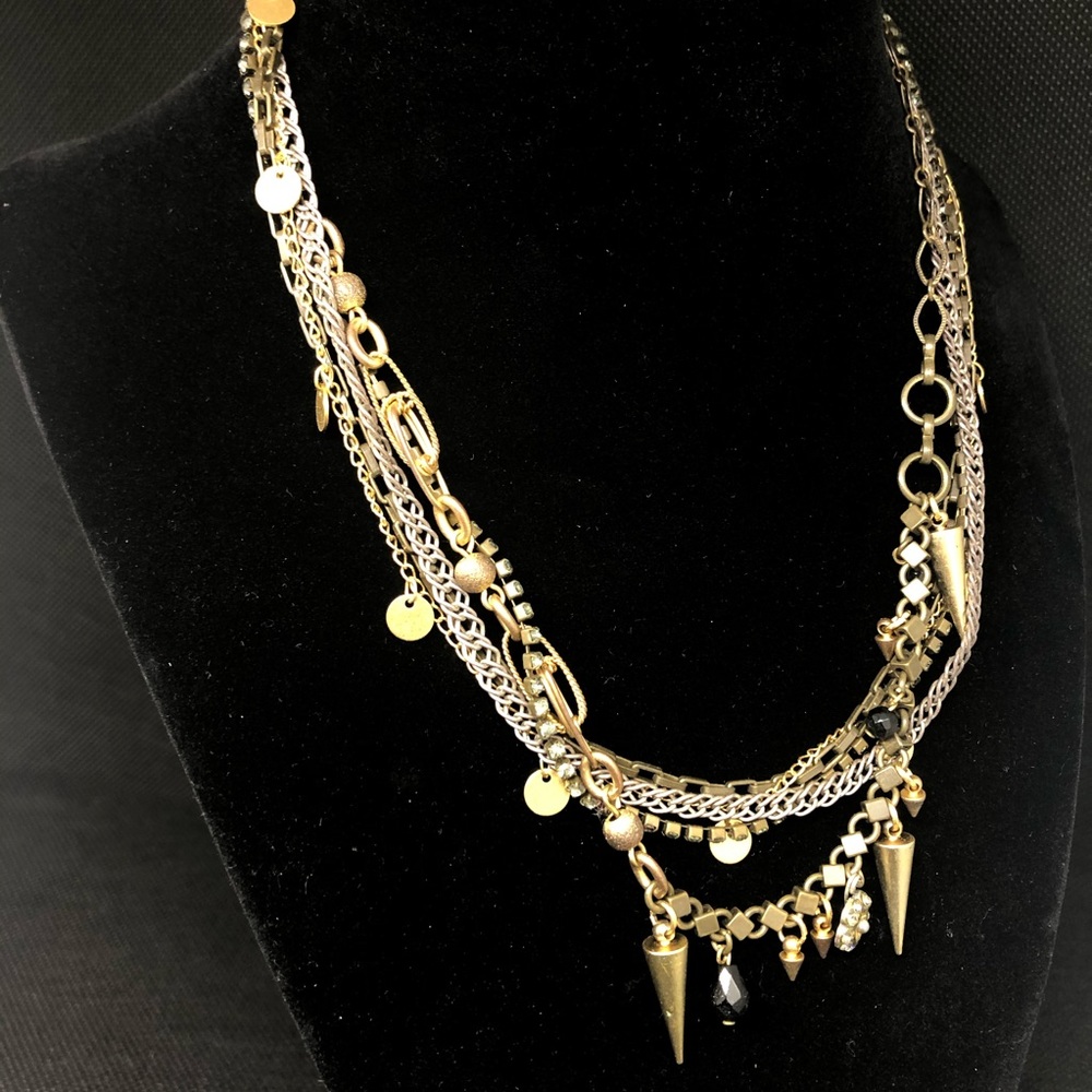 Anthropologie 5-Strand Antiqued Necklace